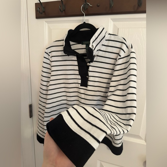 Ralph Lauren Nautical Button Up Pull Over Sweater - Picture 4 of 7